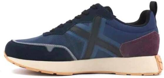 Munich Blauwe Casual Textiel Sneakers voor Heren Blue Heren