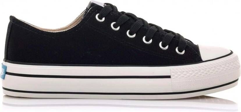 Mustang Canvas 3 Sneakers Black Dames