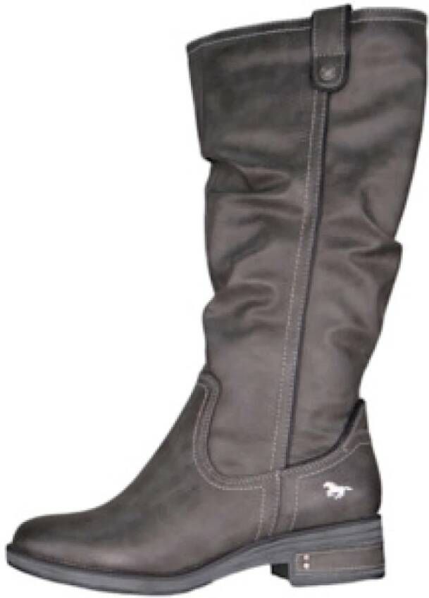 Mustang Shoes Winterlaarzen long shaft boots block heel with gathers at the slouchy shaft - Foto 1