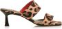Mustang Leopardo sandalen met hak Brown Dames - Thumbnail 1