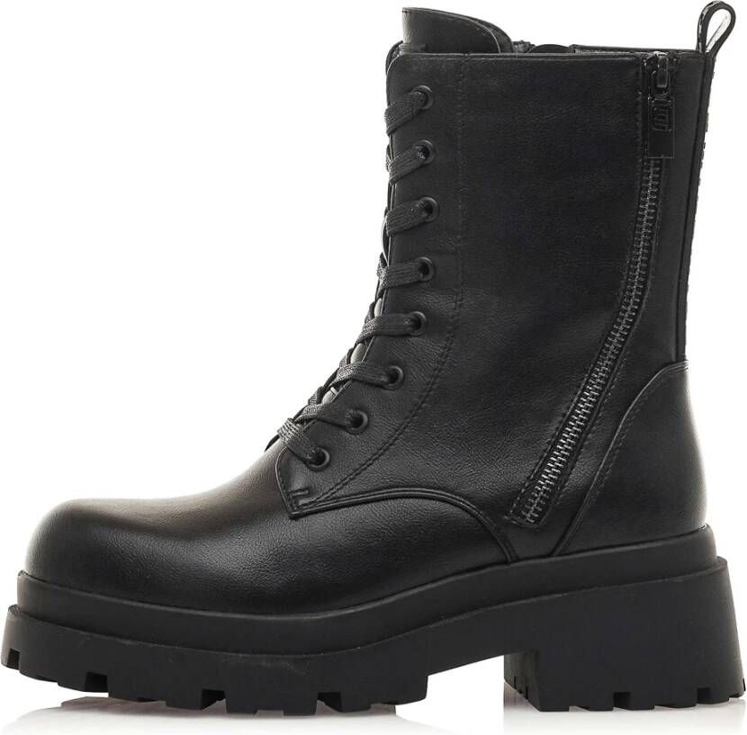 Mustang Militaire Missie Enkellaarzen Black Dames