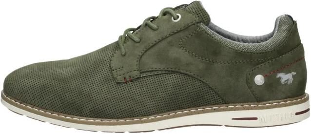 Mustang Shoes Veterschoenen vrijetijdsschoen lage schoen veterschoen met perforatie - Foto 2