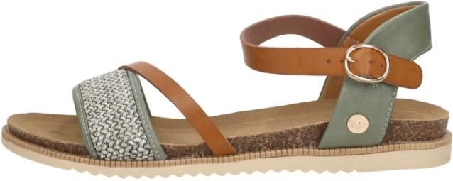 Mustang Sandalen Plat Sandalen Plat groen - Foto 2