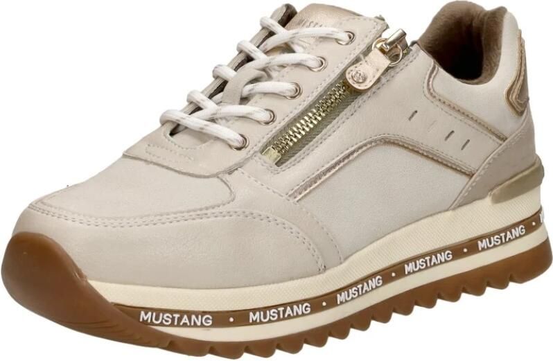 Mustang Sneakers Laag Sneakers Laag Gebroken wit - Foto 4