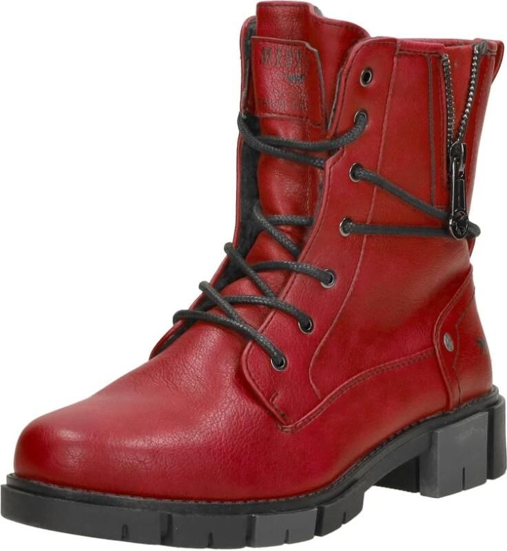 Mustang Veterschoenen Hoog Veterschoenen Hoog Rood - Foto 2