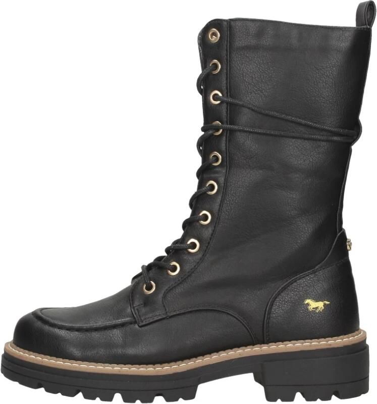 Mustang Shoes Veterlaarsjes zipper boots lace-up boots short boots with block heel