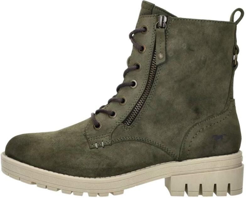Mustang Veterschoenen Hoog Veterschoenen Hoog Groen - Foto 3