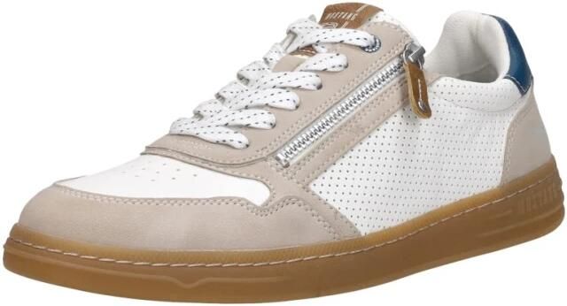 Mustang Shoes Sneakers retro sneaker veterschoen met rits aan de buitenkant