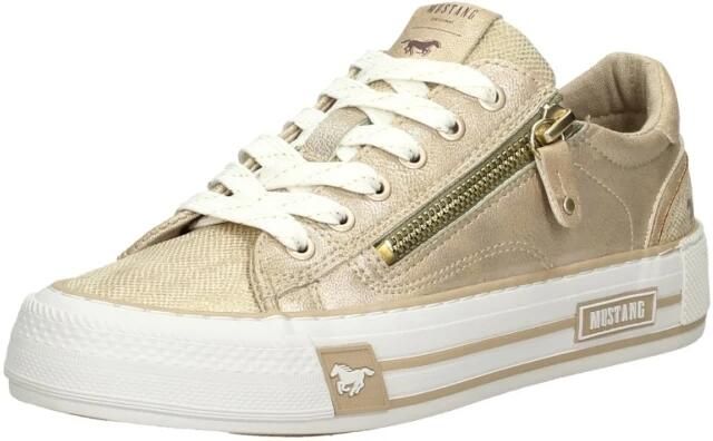 Mustang Veterschoenen Laag Veterschoenen Laag goudkleur - Foto 6
