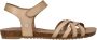 Mustang Taupe Sandaal met Klittenbandsluiting Beige Dames - Thumbnail 2