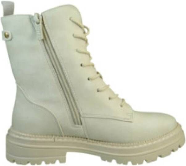 Mustang Veterschoenen Hoog Veterschoenen Hoog gebroken wit - Foto 7