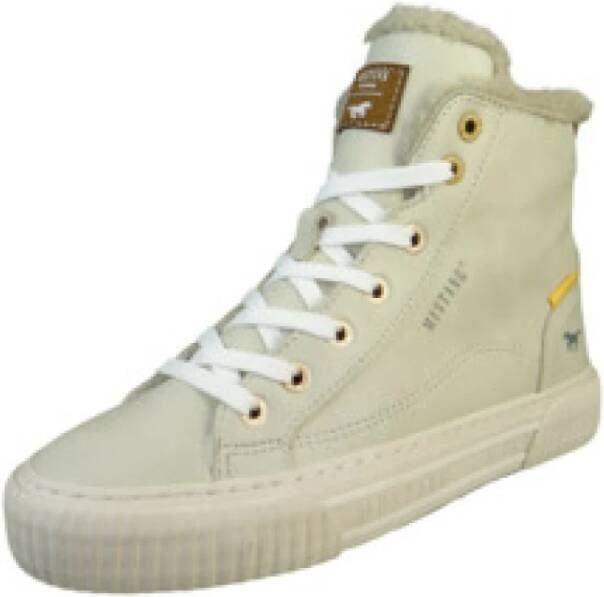Mustang Shoes Winterlaarzen high top sneakers veterschoenen met plateauzool
