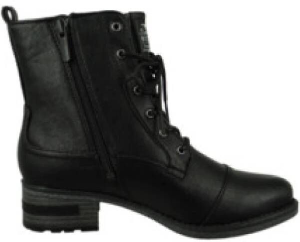 Mustang Stijlvolle zwarte veterschoenen voor dames Black - Foto 3