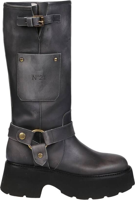 N21 Grijze Laarzen Gray Dames