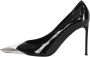 N21 Zwarte platte schoenen met zilveren neus Black Dames - Thumbnail 3