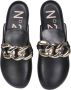 N21 Mules With Oversized Chain Zwart Dames - Thumbnail 1