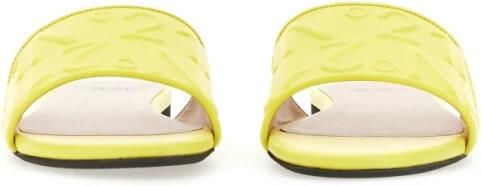 N21 Embossed Logo Leather Slider - Foto 3