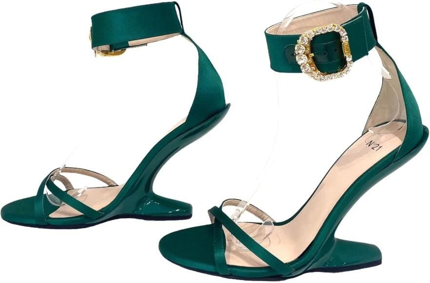 N21 Groene Sandalen Green Dames - Foto 4