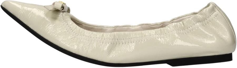 N21 Leren Ballerina's met Lakafwerking
