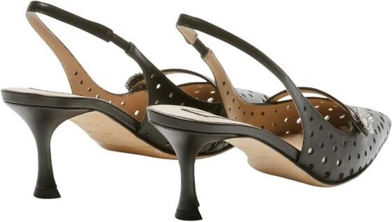 N21 Perforated Pointed Slingbacks - Foto 3