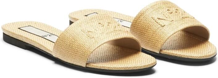 N21 Rode Modieuze Slides Sandalen