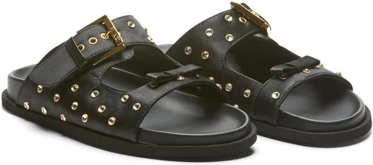 N21 Sandalen van leer met kristallen