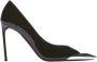 N21 Zwarte platte schoenen met zilveren neus Black Dames - Thumbnail 1