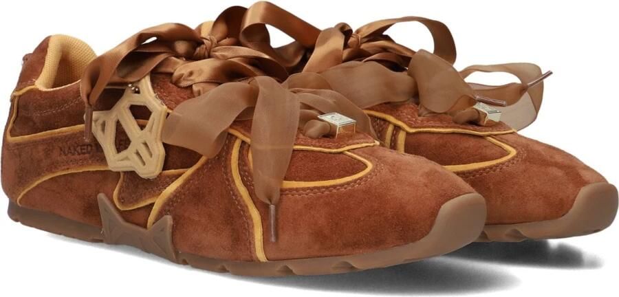 NAKED WOLFE Lage Sneakers Dames Adored Suède Bruin
