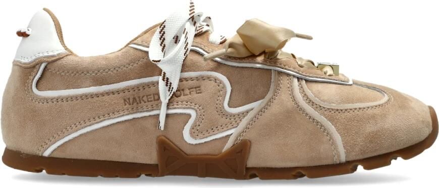 NAKED WOLFE Lage Sneakers Dames Adored Suède Beige