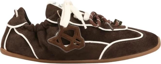 NAKED WOLFE Lage Sneakers Dames Soul Suède Bruin