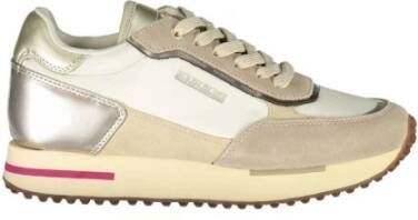 Napapijri Beige Polyester Sneaker Casual Style