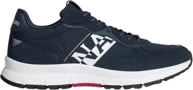 Napapijri Blauwe Hardloopschoenen Polyester Leer