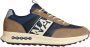 Napapijri Blauwe Leren Lage Sneakers - Thumbnail 1