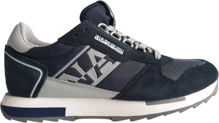 Napapijri Blauwe Sportieve Sneakers met Contrastdetails Blue Heren