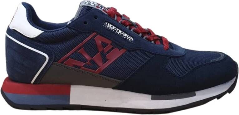 Napapijri Elegante Blauwe Sneakers met Contrasterende Details Blue Heren