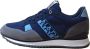 Napapijri Blauwe Leren Stoffen Lage Sneakers - Thumbnail 1
