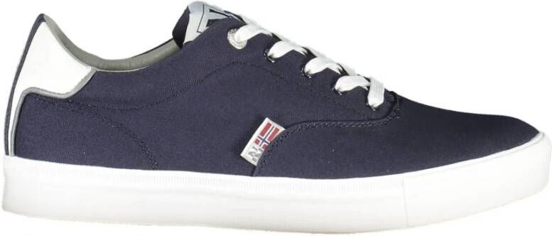 Napapijri Blauwe Sneaker met Contrasterende Details Blue Heren