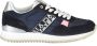 Napapijri Blauwe Sportieve Veterschoenen met Contrastdetails Blue - Thumbnail 1