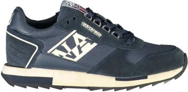 Napapijri Blauwe Sportieve Veterschoenen met Contrastdetails Blue Heren