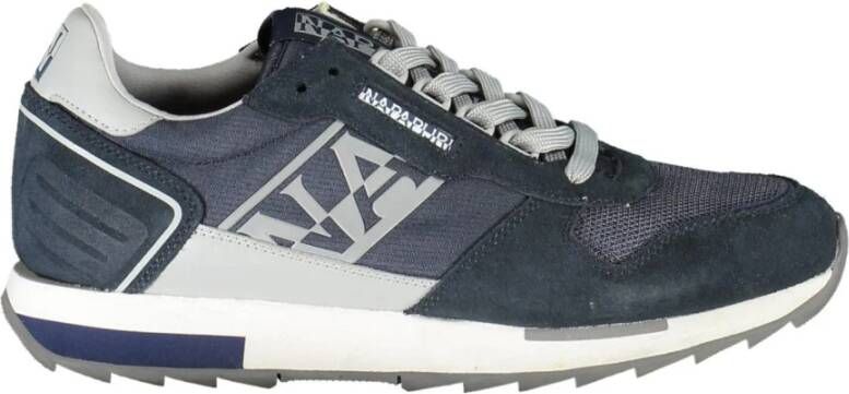 Napapijri Blauwe Sportieve Sneakers met Contrastdetails Blue Heren