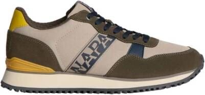 Napapijri Gouden Bruine Synthetische Sneakers Beige Heren