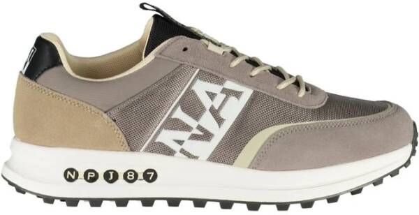 Napapijri Elegante Veterschoenen met Contrasterende Accenten Gray Heren