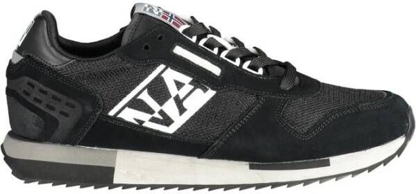 Napapijri Sportieve Zwarte Sneakers met Contrastdetails Black Heren