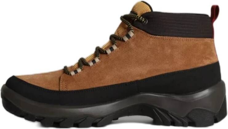 Napapijri Gele Leren Wandelschoenen