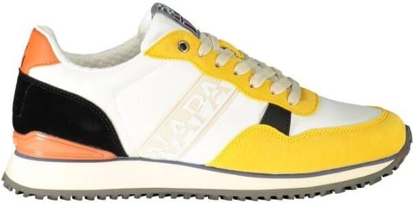Napapijri Gele Polyester Sneaker met Contrastdetails Multicolor Heren