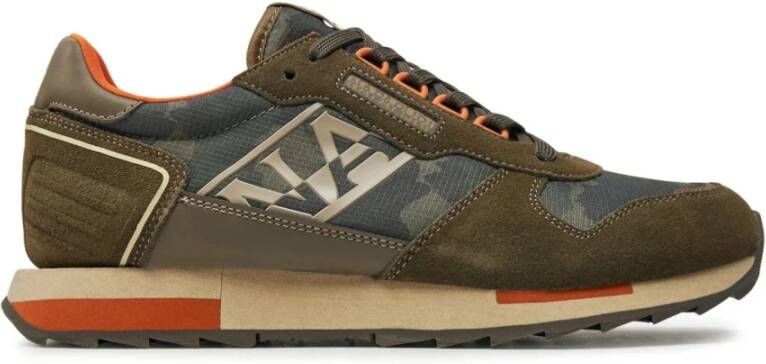 Napapijri Gestreepte Suède Hardloopschoenen Mannen
