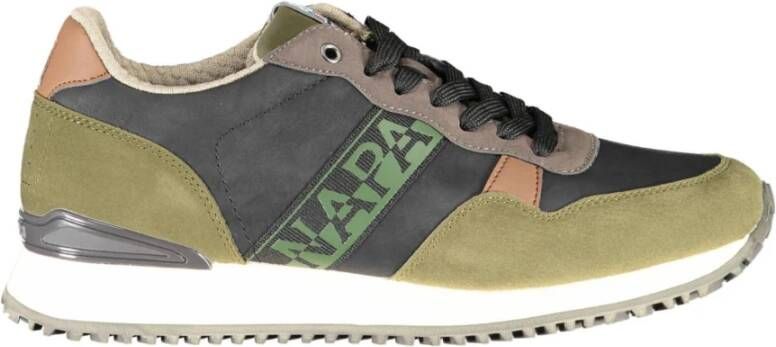 Napapijri Green Polyester Sneaker Groen Heren