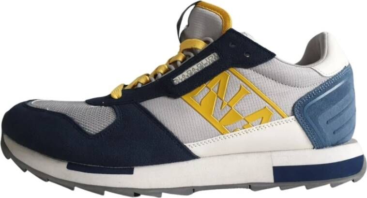 Napapijri Exclusieve grijze sportsneakers met opvallende details Multicolor Heren