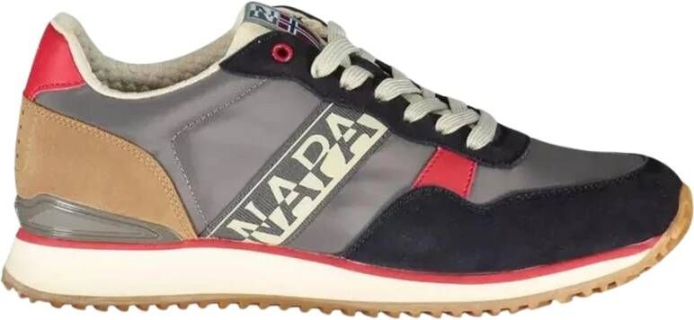 Napapijri Grijze Sneaker met Contrasterende Details Multicolor Heren