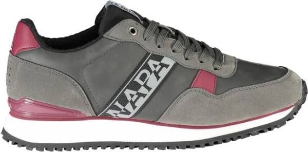 Napapijri Grijze Stijlvolle Veterschoenen Gray Heren